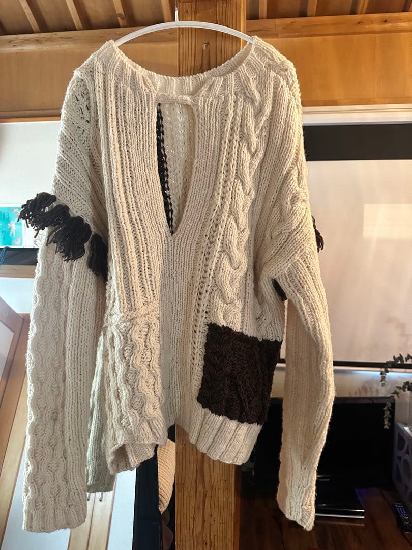 todayful パッチワークハンドニット