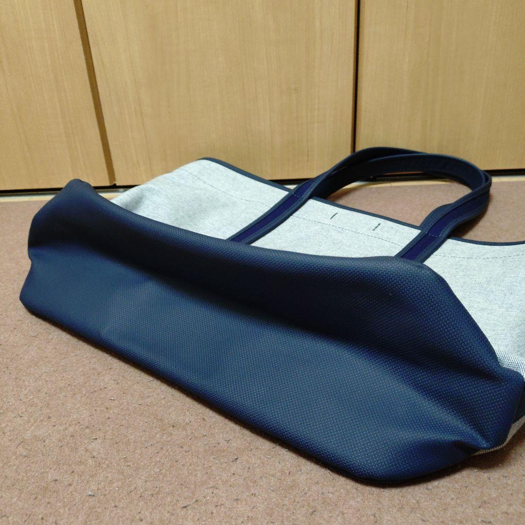 PORTER キャンバス トートバッグ グレー/ネイビー