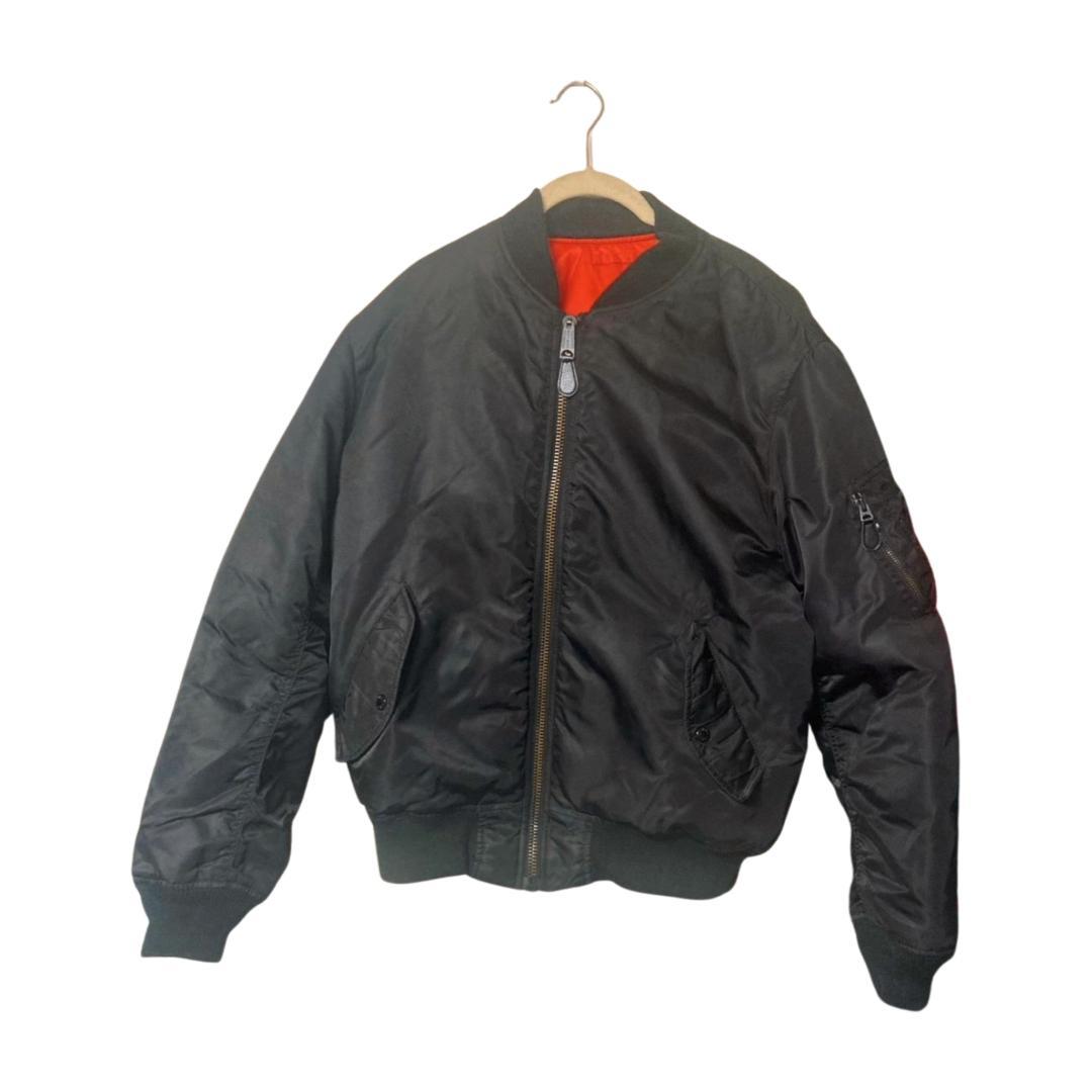 【希少XL・黒】AVIREX MA-1 フライトジャケット 民間品