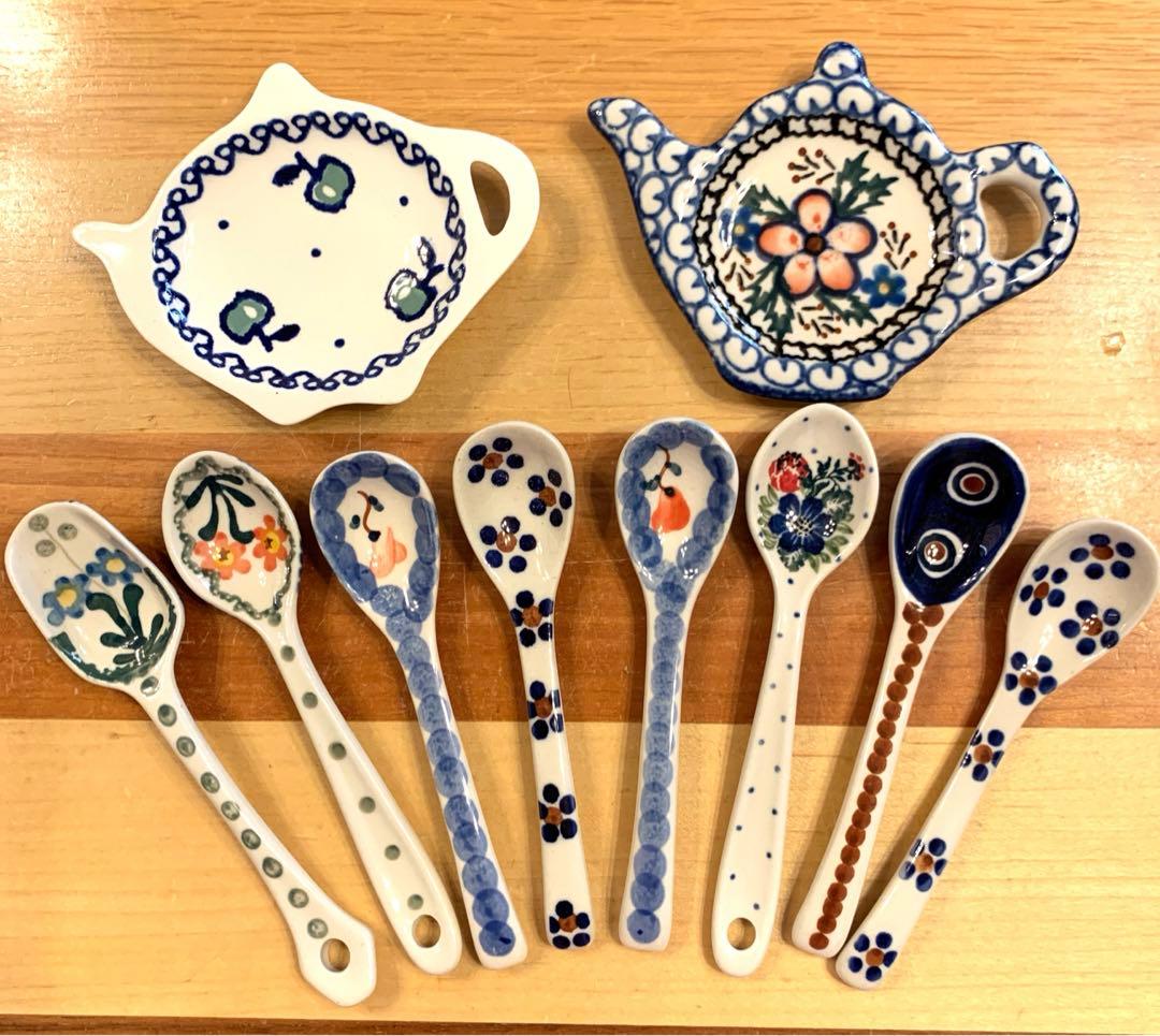 ポーリッシュ陶磁器スプーン ティーバックレスト