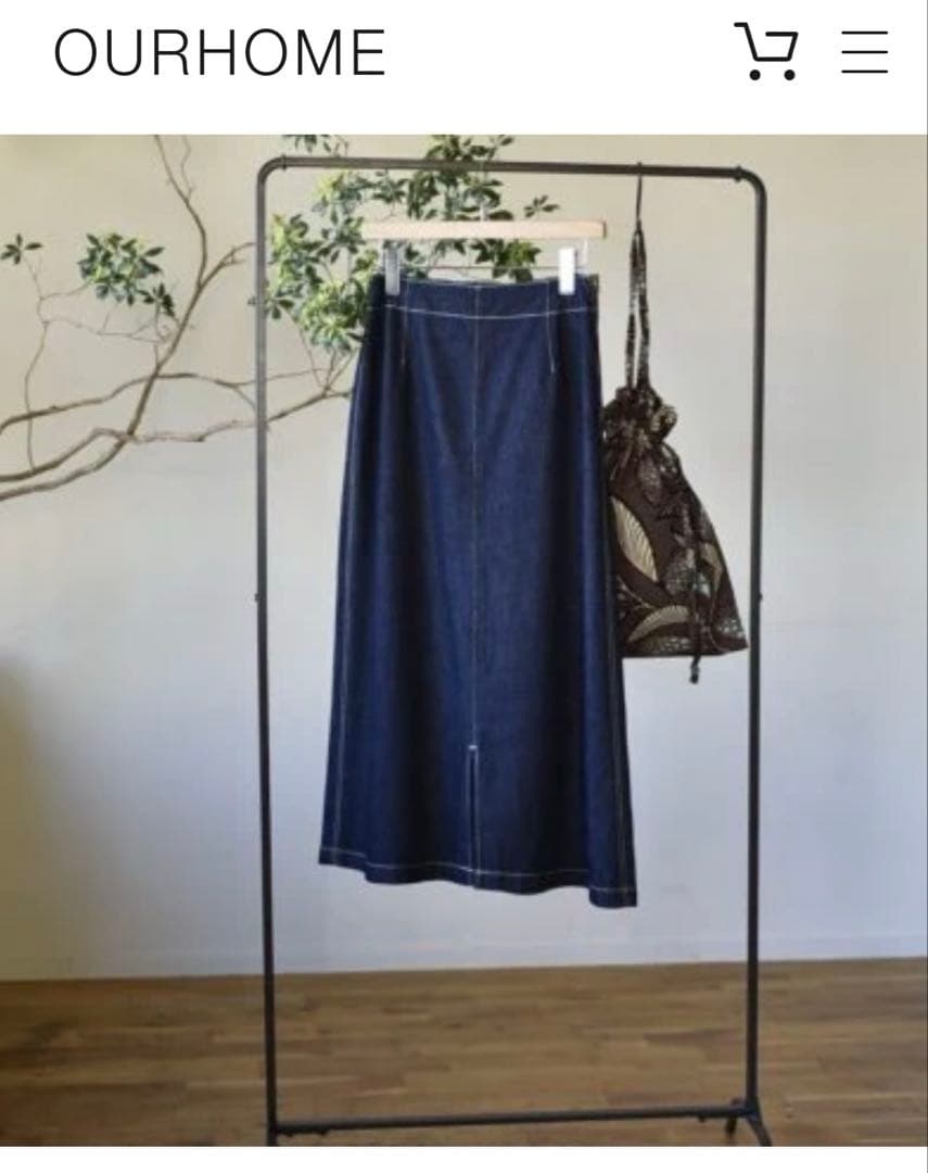OUR きれいめデニムスカート