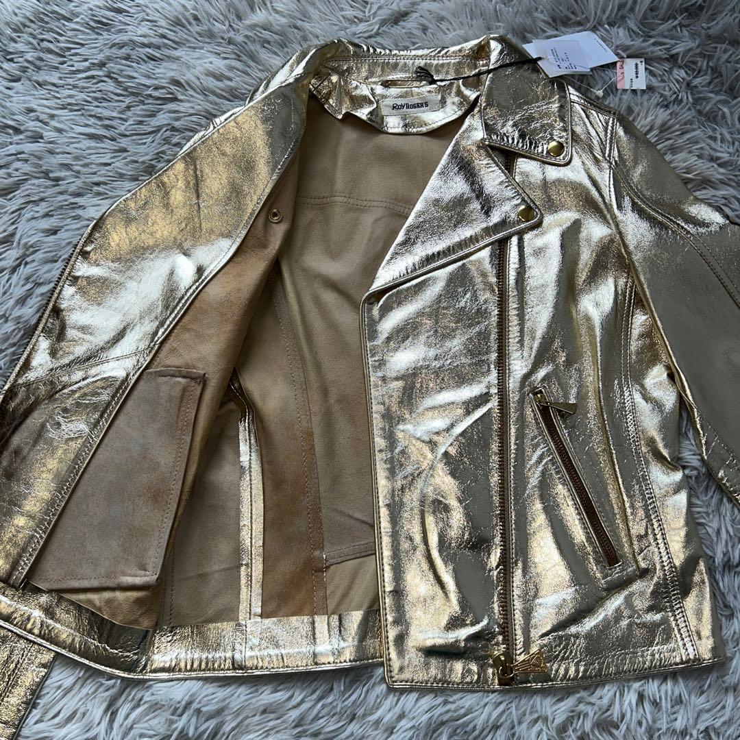 KkbooksRoy Roger's ダブルライダースジャケット ゴールド