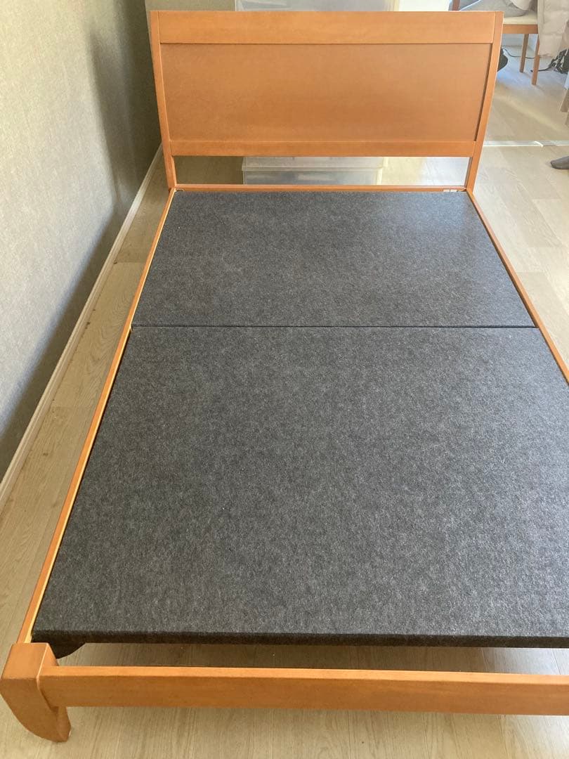 【ACTUS】セミダブルベッド　マットレスセット【配達or引取】