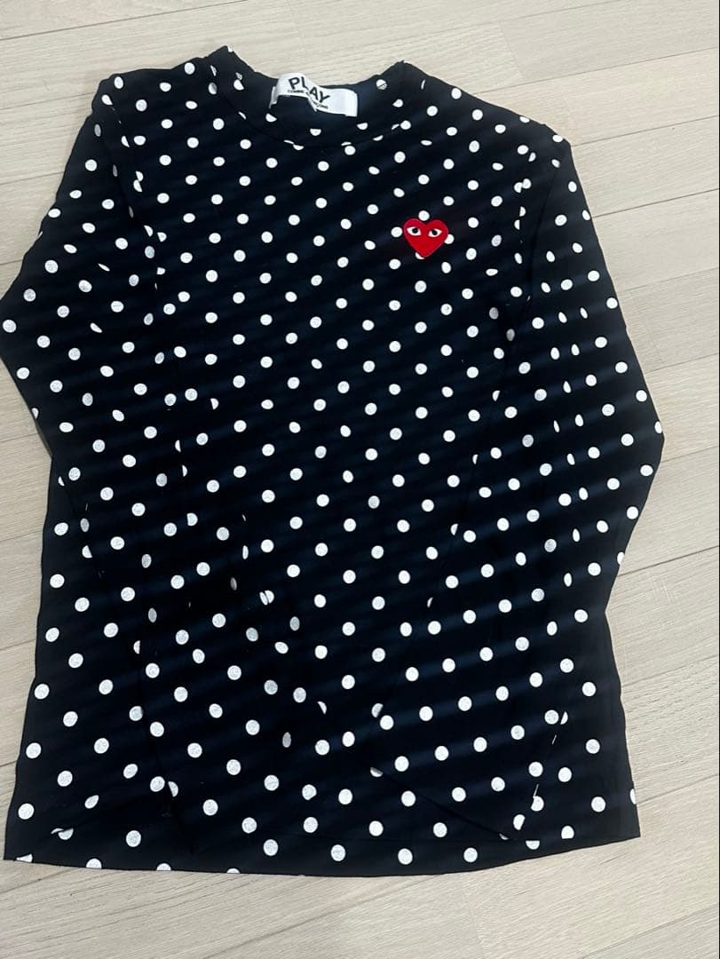 COMME des GARÇONS ドット柄長袖Tシャツ S