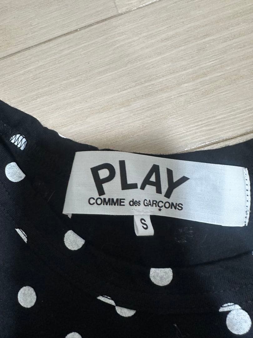 COMME des GARÇONS ドット柄長袖Tシャツ S
