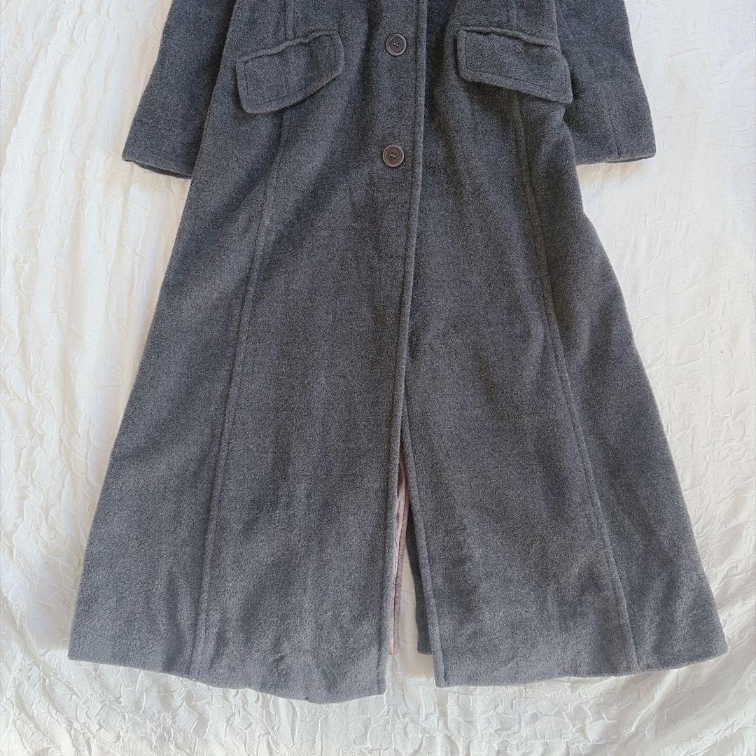 【マックスアンドコー】カシミヤ混 マキシ丈 女優襟 ゆったり ロングコート