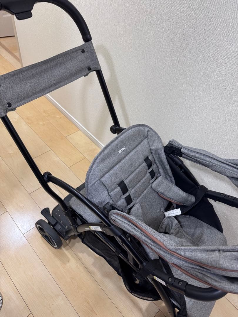 【美品】KATOJI 2-Seater カトージ ベビーカー グレー