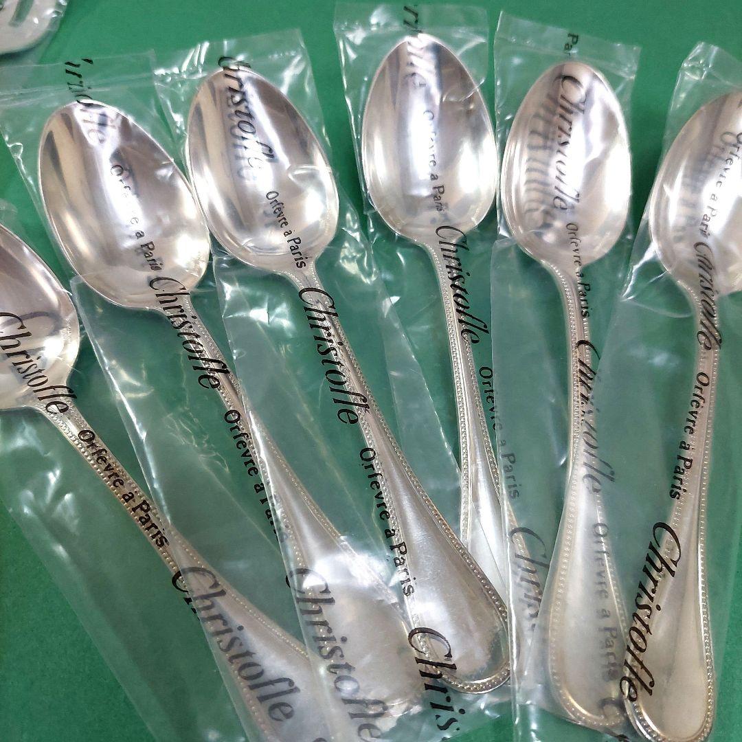 お値下げ【Christofle クリストフル】パール　スプーン&フォーク　12本