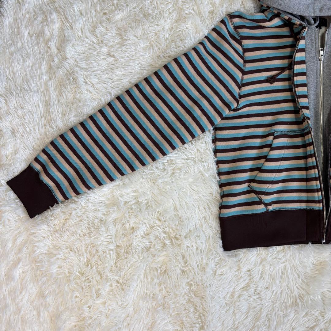 トップス AFB DOUBLE LAYERD ZIP UP HOODIE