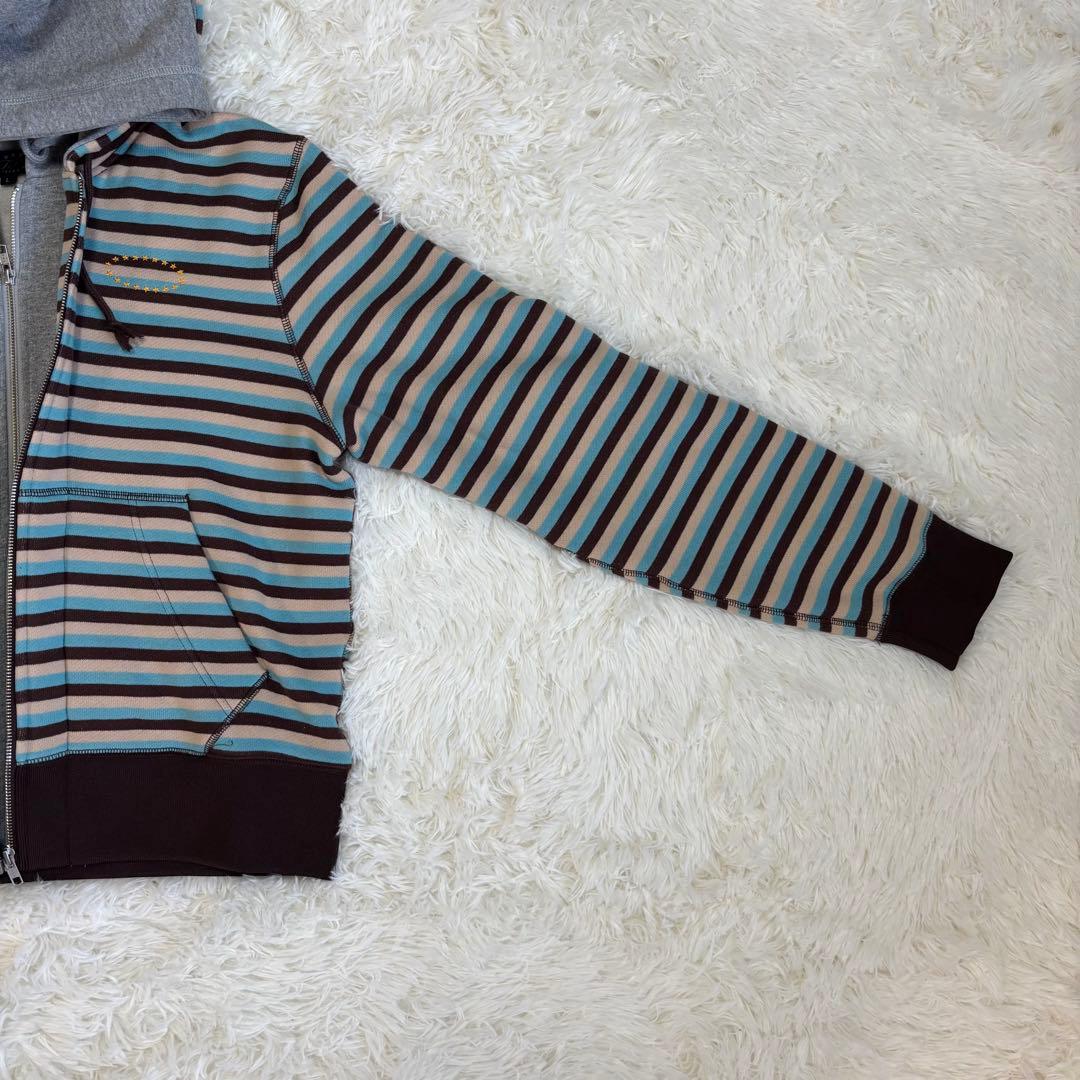 トップス AFB DOUBLE LAYERD ZIP UP HOODIE