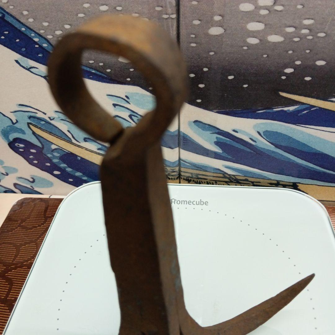 江戸時代忍者七つ道具Ninja海外コレクター向き稀少レア重厚古鉄製鉄鈎鈎縄当時物