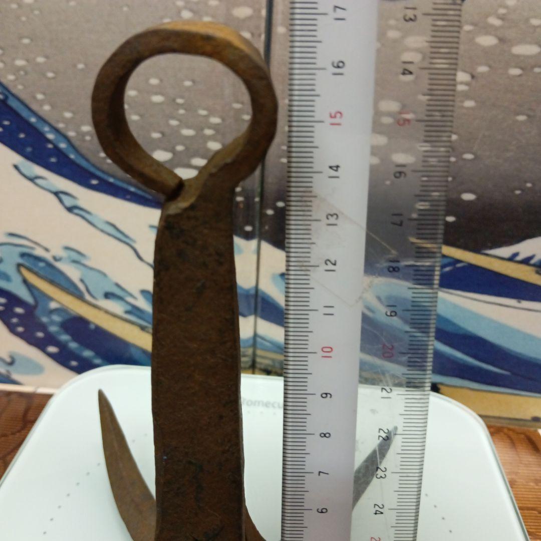 江戸時代忍者七つ道具Ninja海外コレクター向き稀少レア重厚古鉄製鉄鈎鈎縄当時物