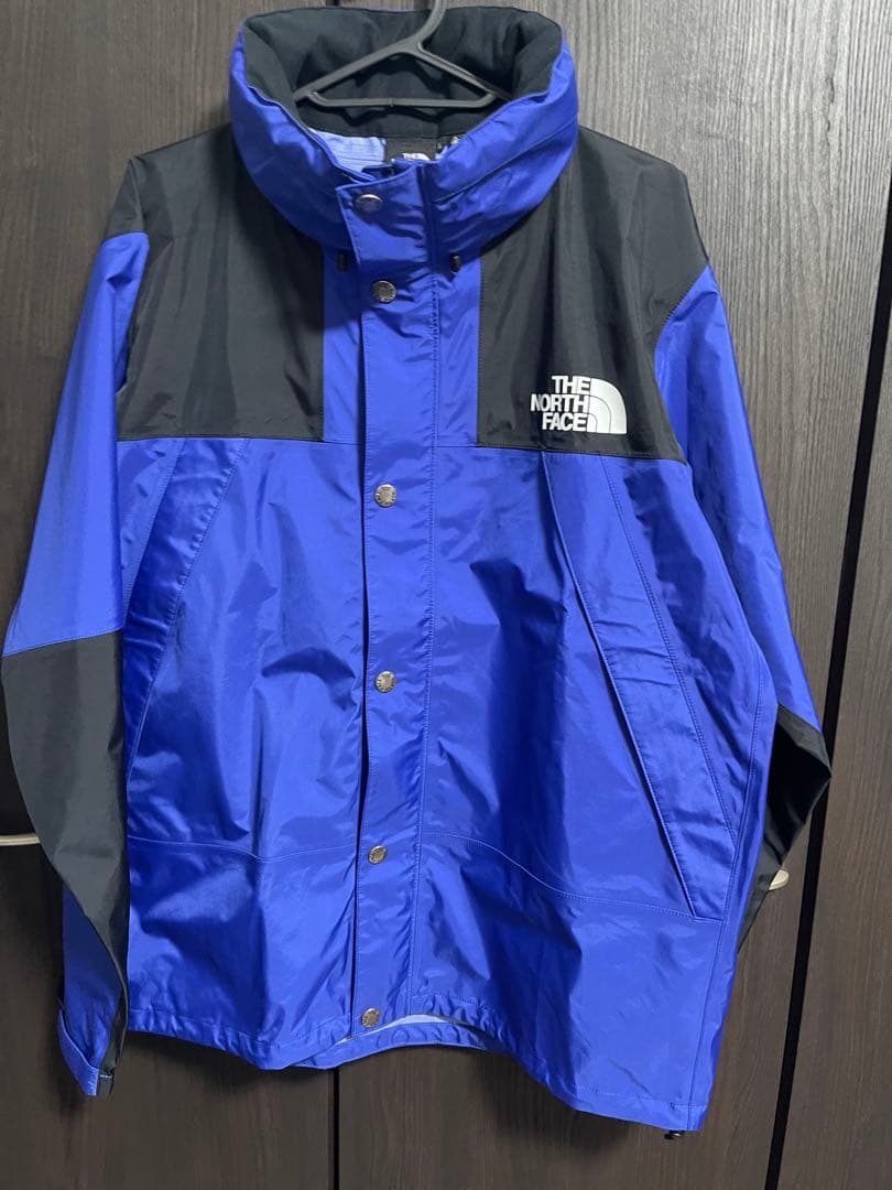 【着用1回】美品　ザノースフェイス　レインテックス　ゴアジャケット　L 青