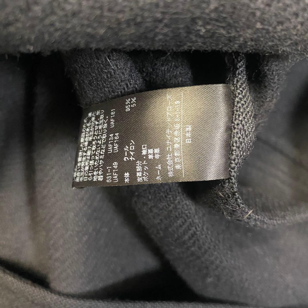 ドゥロワー ロングコート 羊革 ドッキング 2021AW ネイビー 34