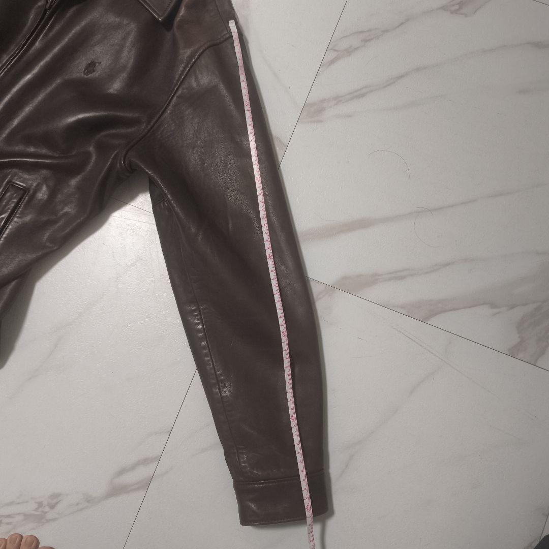 90s ポロラルフローレン スウィングトップ ラムレザー 羊革 M ジャケット