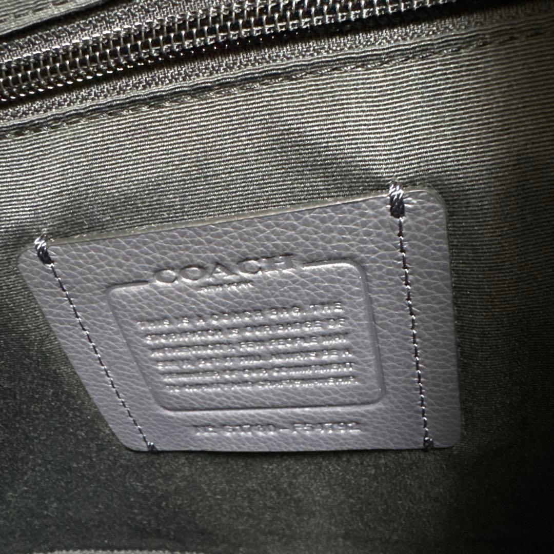 COACH ネイビー 紺 レザー メッセンジャーバッグ ショルダーバッグ