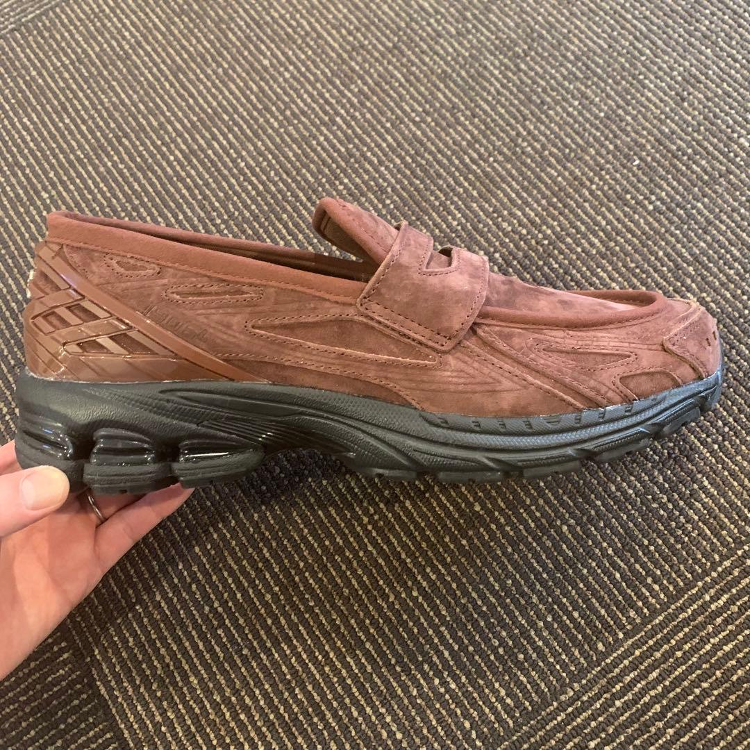 新品級 U1906LNSニューバランス スエード ローファー ブラウン 27cm