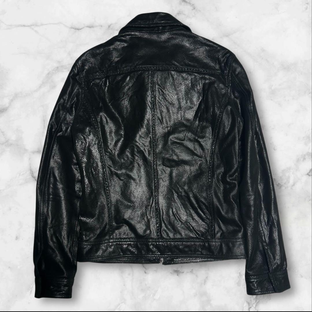 Moore様　美品】 Cathy Jane シュリンク加工やぎ革レザージャ