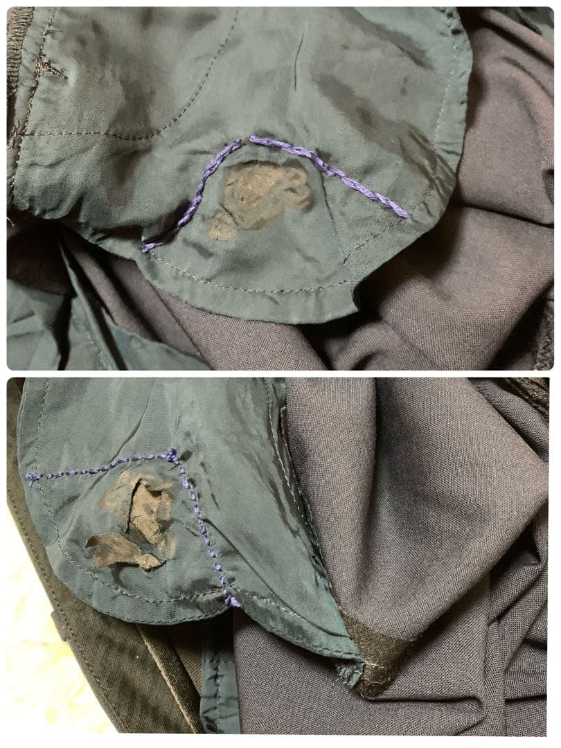 【人気】セオリー　ネイビー　ノーカラー　S セット　パンツスーツ　背抜き