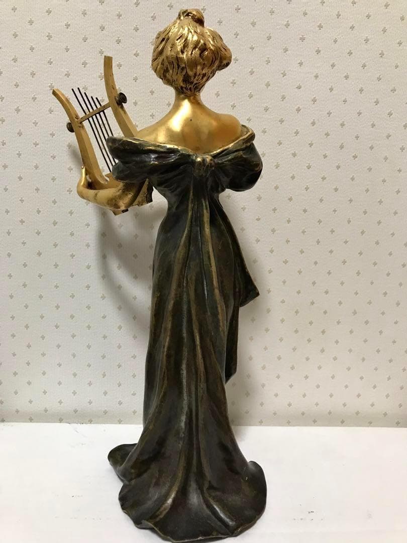 アンティーク アールヌーボー E.WANTE (1872-1960) ブロンズ像