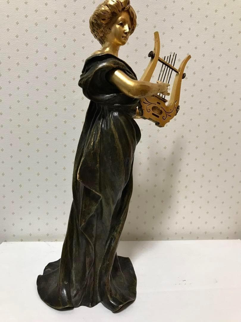 アンティーク アールヌーボー E.WANTE (1872-1960) ブロンズ像