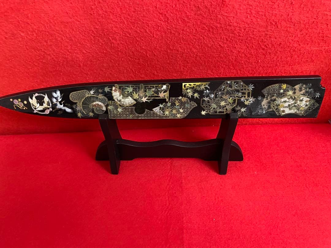 柳刃包丁 尺一　刺身包丁 鏡面仕上げ 黒檀黒水牛八角柄