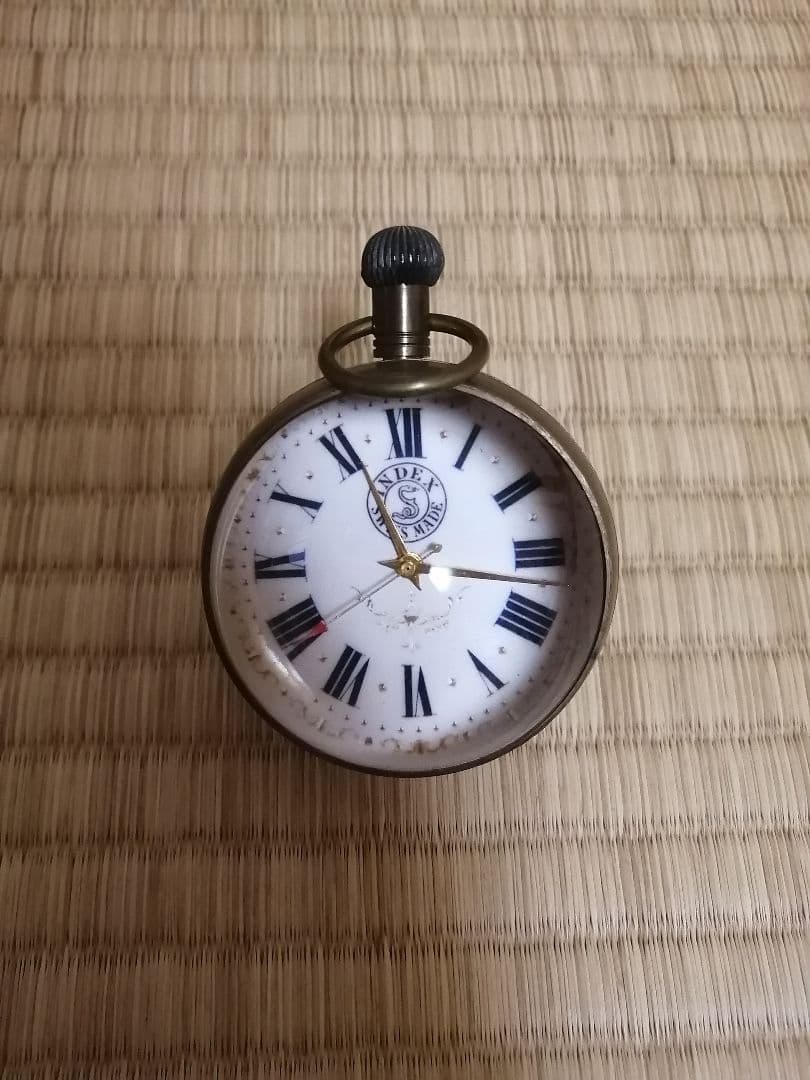 【INDEX】期間限定　動作確認済み　インデックス　アンティーク　球体　置き時計