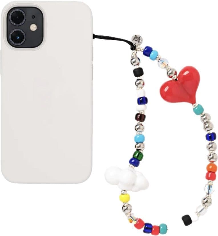 String Ting マルチカラー カラフル ストラップ ハート 雲 正規