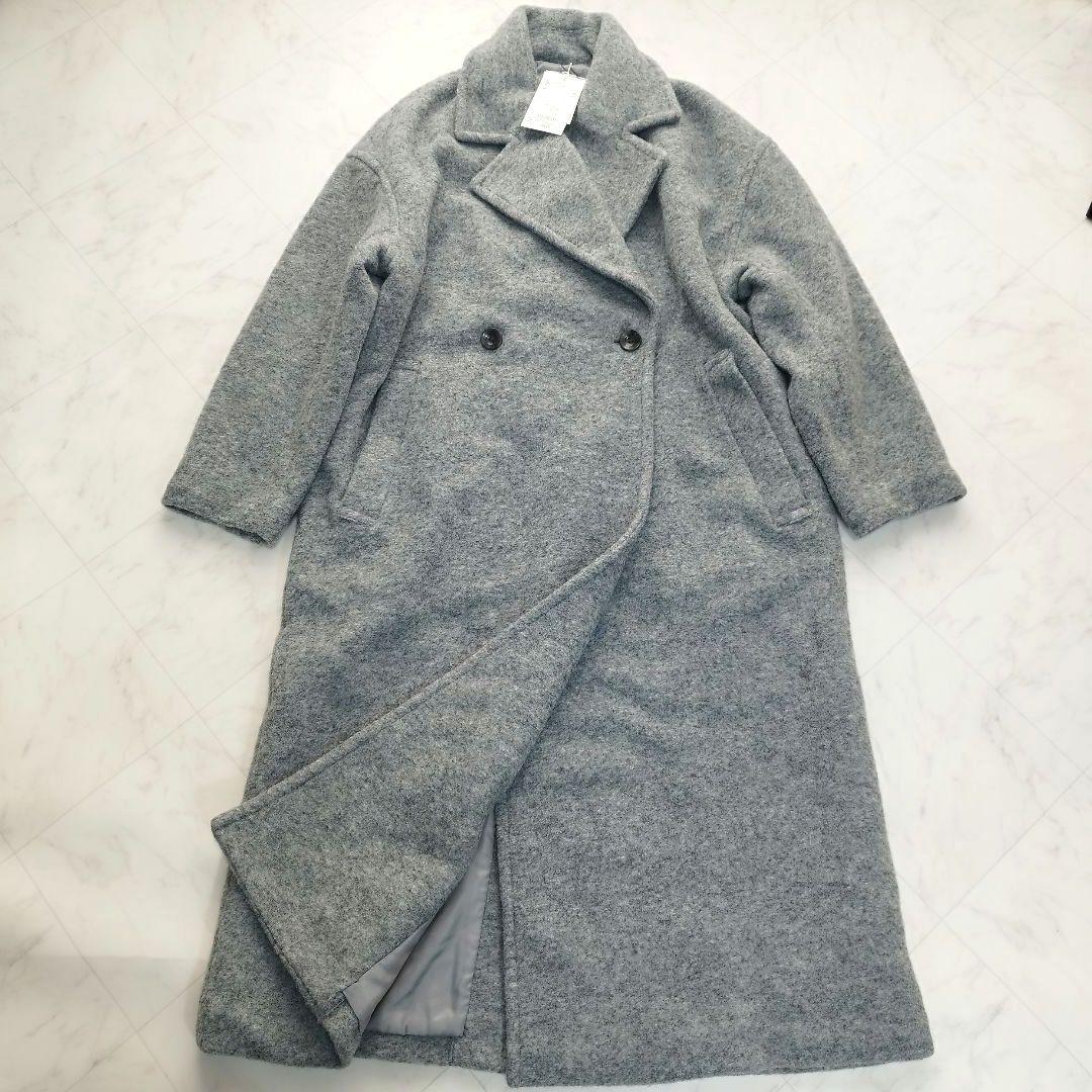 新品　未使用　タグ付き　アングリッド　スライバーチェスターロングコート　23AW