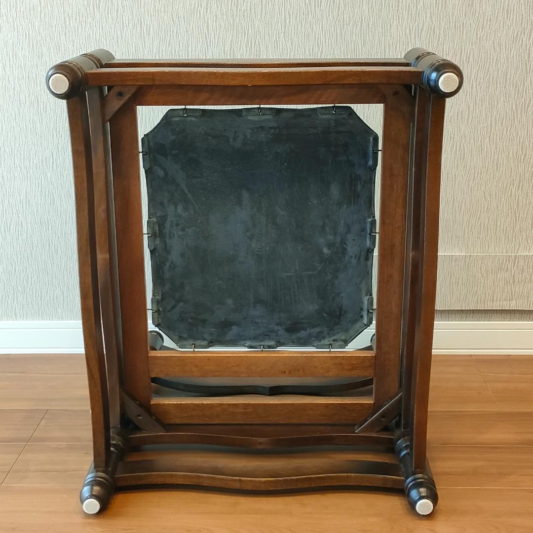 ナガノインテリア　一人掛けソファ　クラシカル　クッション付き①