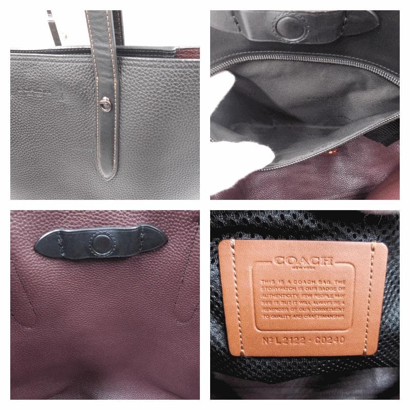 ✨COACH　コーチ　ゴッサムトート　レザー　ビジネス　A4 バッグ　ブラック