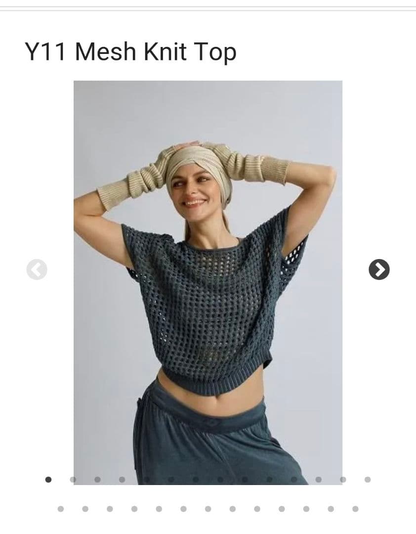 サルセーションwear Mesh Knit Top カラーBlueDenim