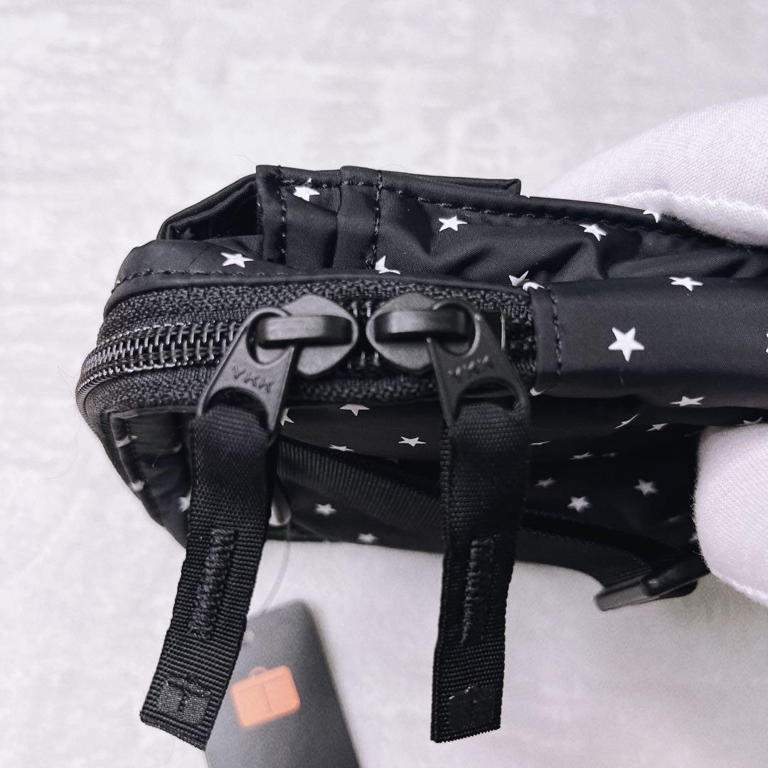 (極美品) HEAD PORTER スター柄　ショルダーバッグ　カメラ収納