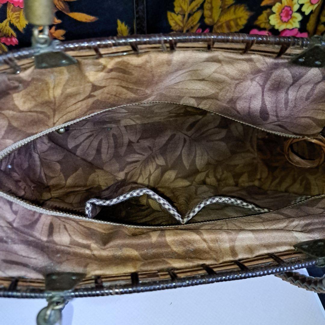 ハンドメイド 籐 籐バッグ かごバッグ ハンドバッグ