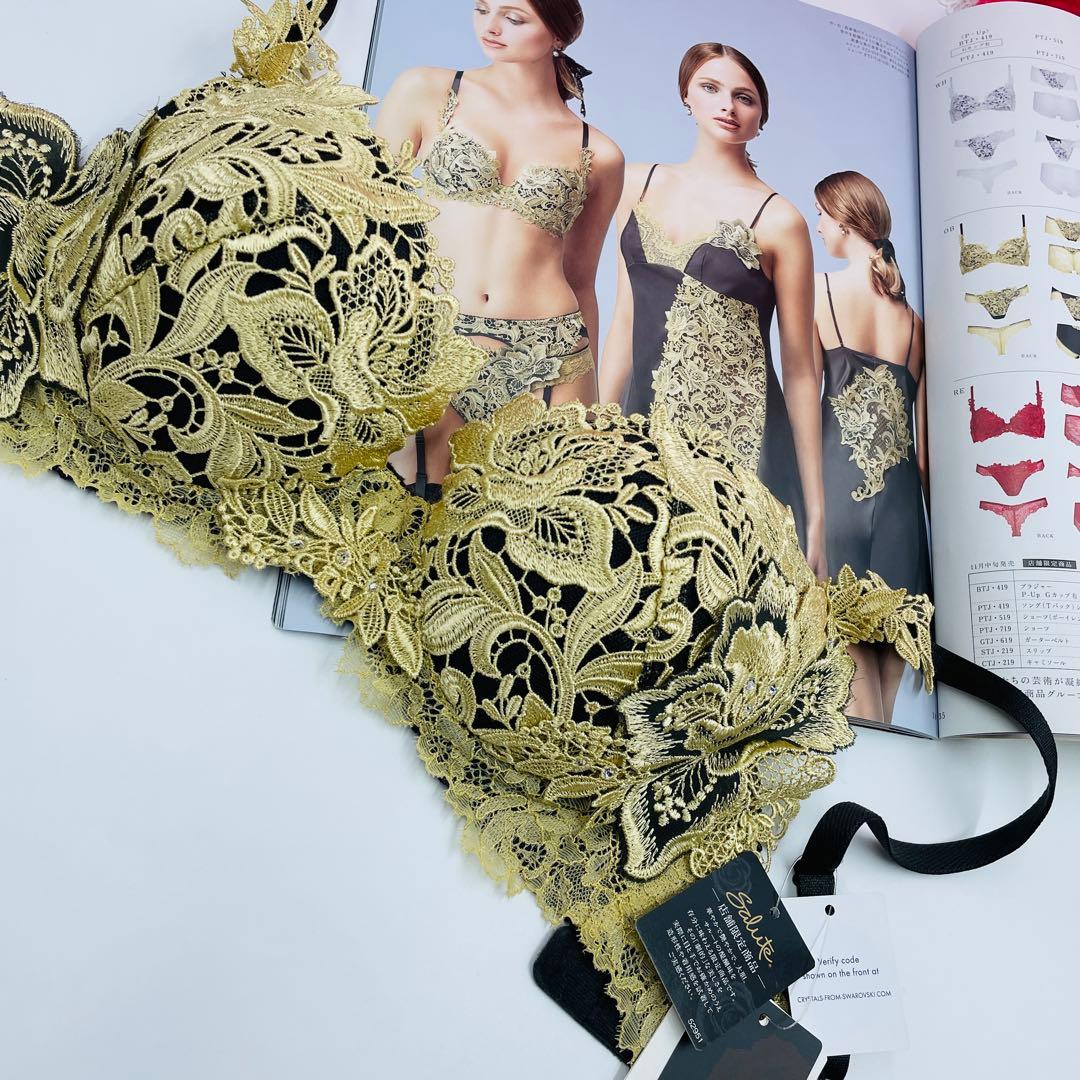 店舗限定！ワコール サルート19Gブラジャー　Tバック　ソングセットF65-M