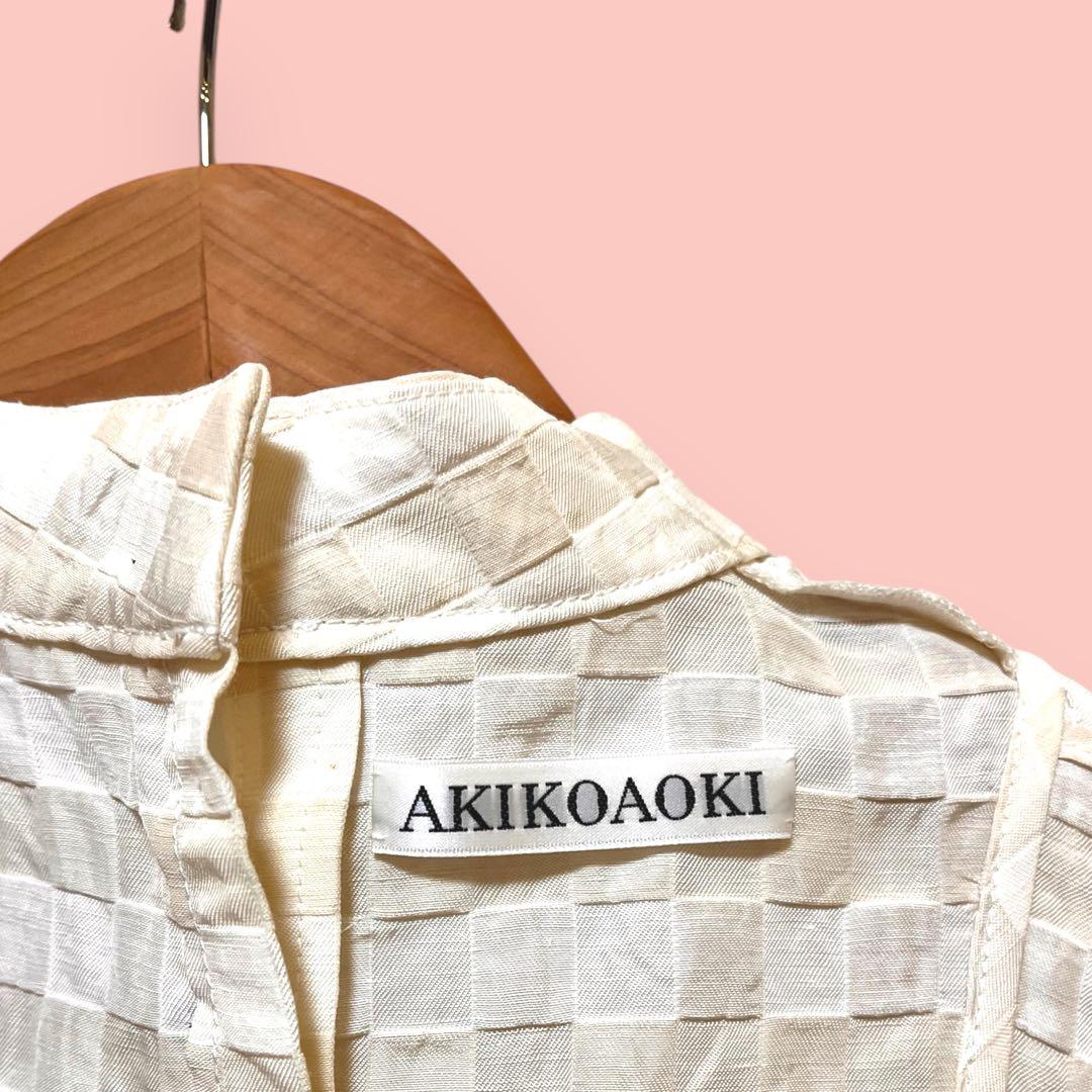 ブラウス｜チェック＆リボン【AKIKOAOKI】