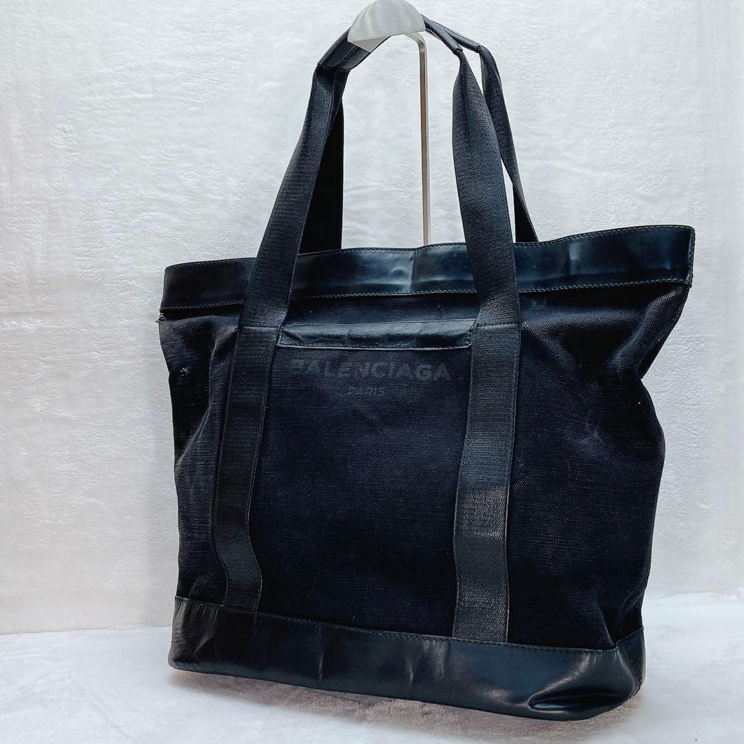 ✨良品✨BALENCIAGA バレンシアガ ネイビートート ラージ ブラック