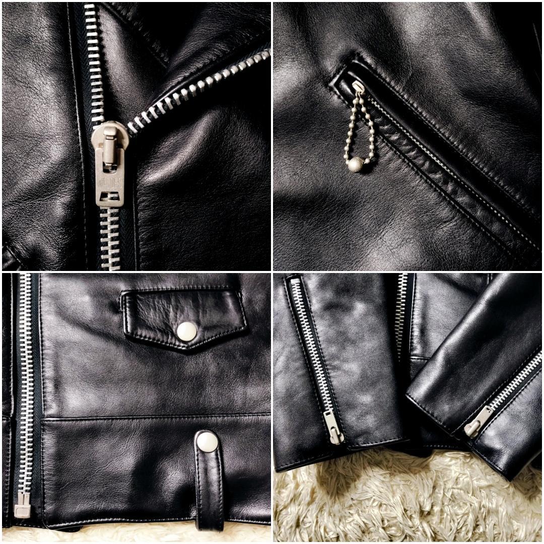 美品★ロットワイラー カウレザー 本革 ダブルライダースジャケット M 日本製