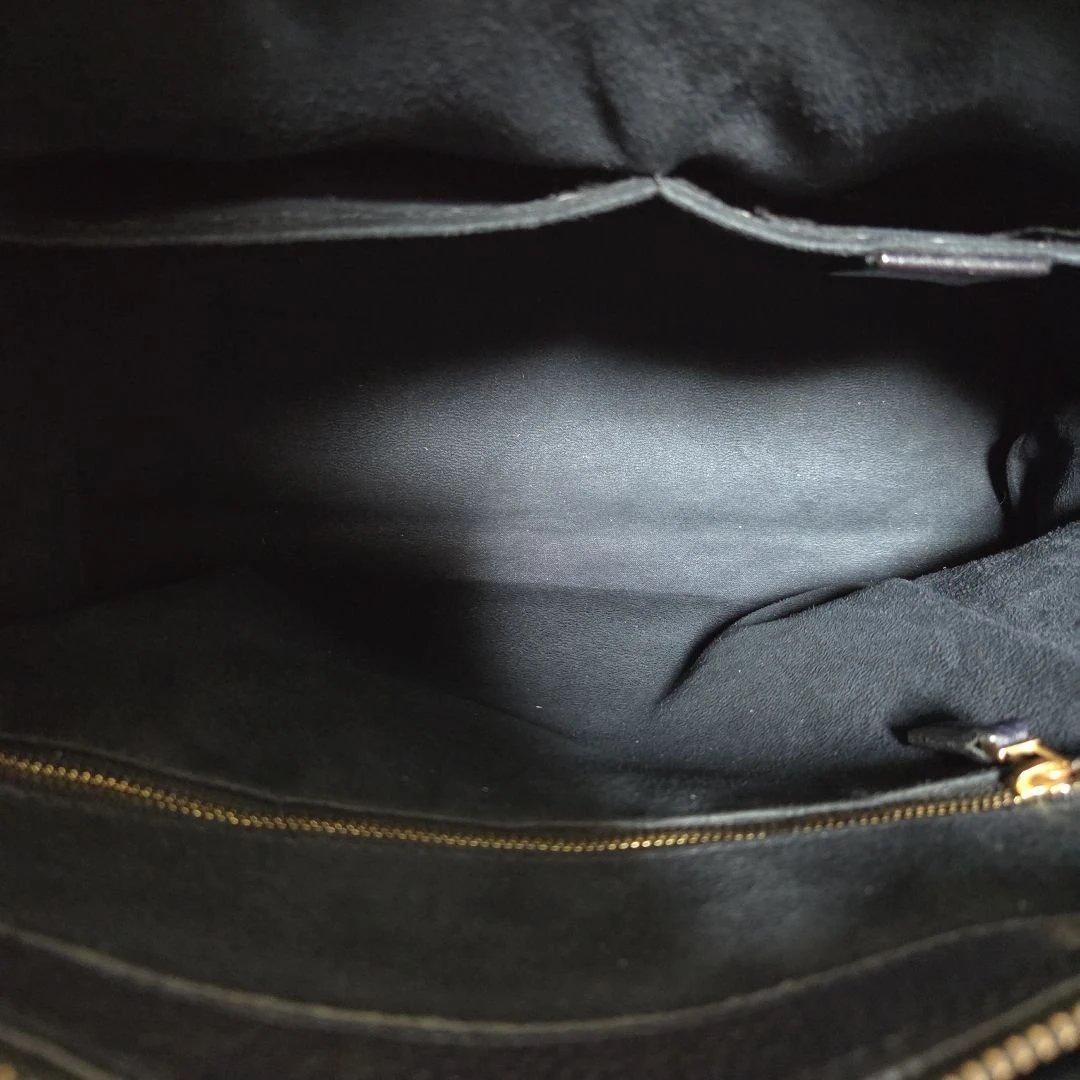 HushTag トートバック シボ革 レザー ネイビー A4 ビジネスバッグ