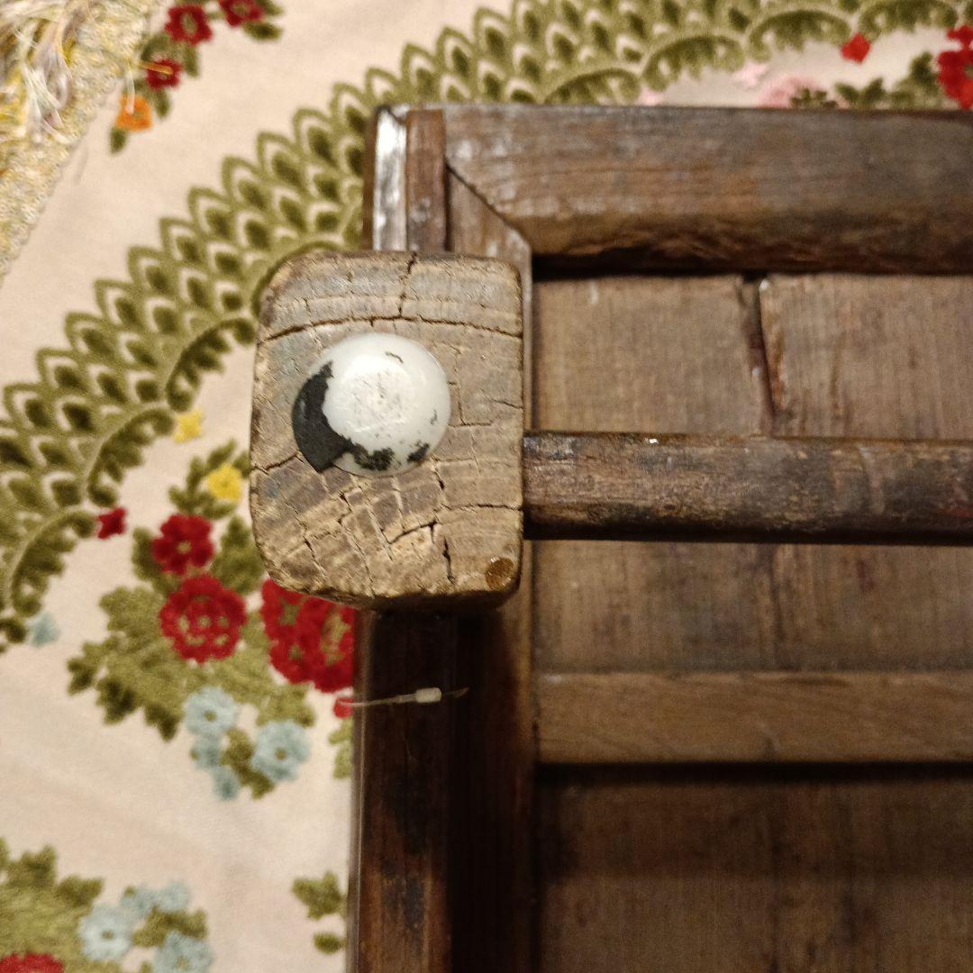 上海アンティークテーブル　木製座卓 ダークブラウン