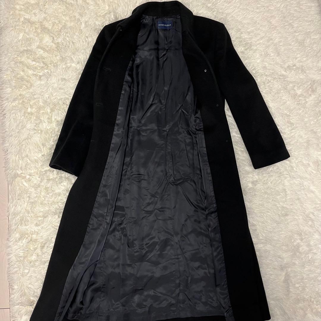 ANNE  II アンクライン　ロングコートカシミヤ100% 黒