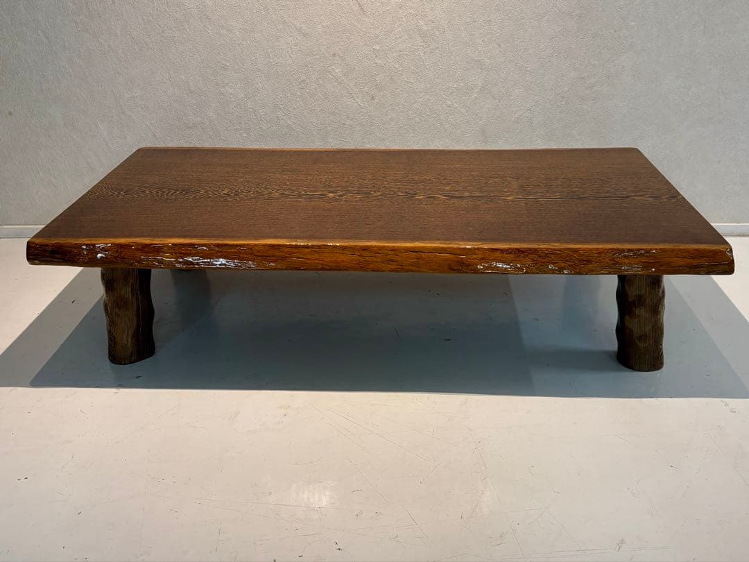 値下げ‼️一枚板 ローテーブル 和モダン ちゃぶ台 レトロ