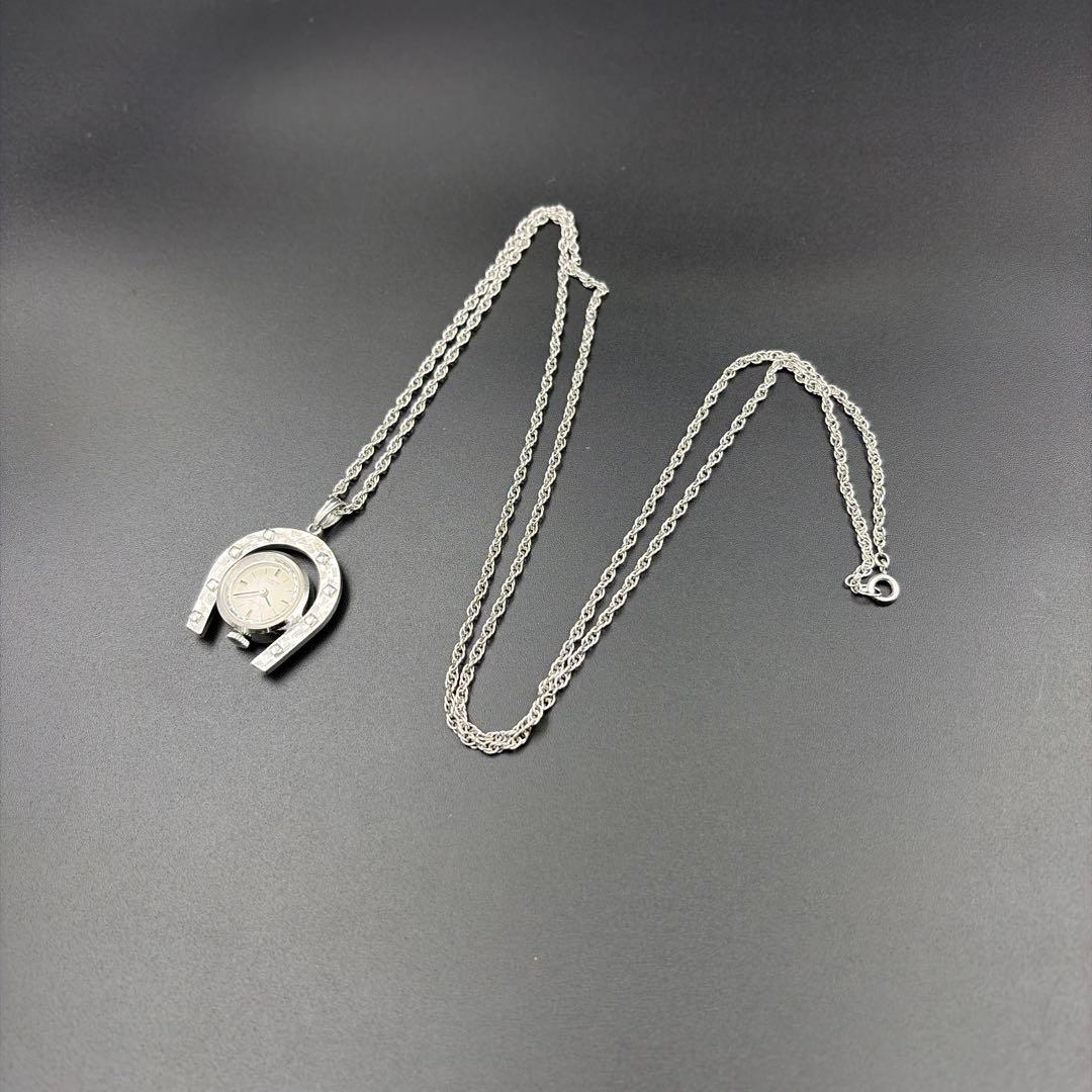 Chandler / チャンドラー 手巻き ペンダントウォッチ 馬蹄 シルバー