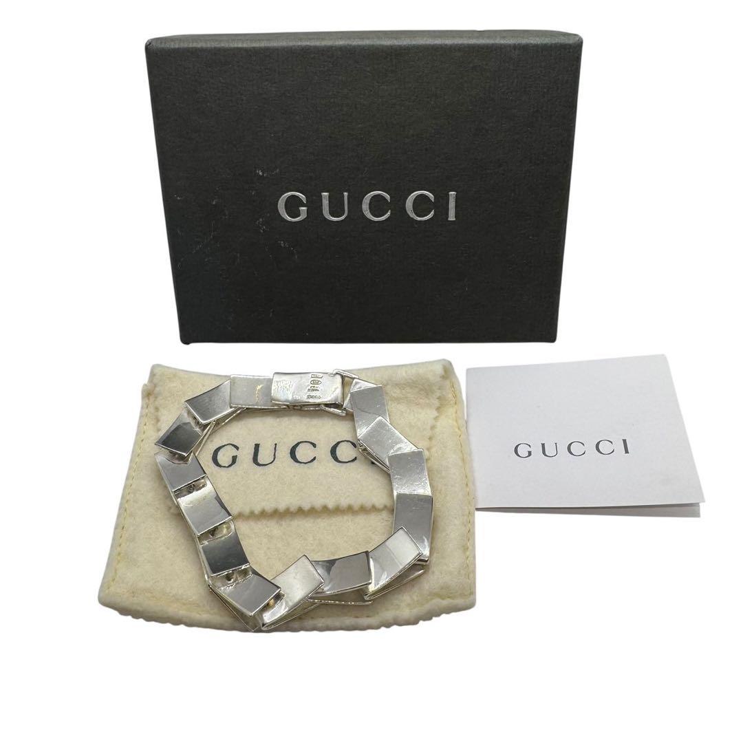 GUCCI オールドグッチ フィッシュプレート ブレスレット 925 正規品