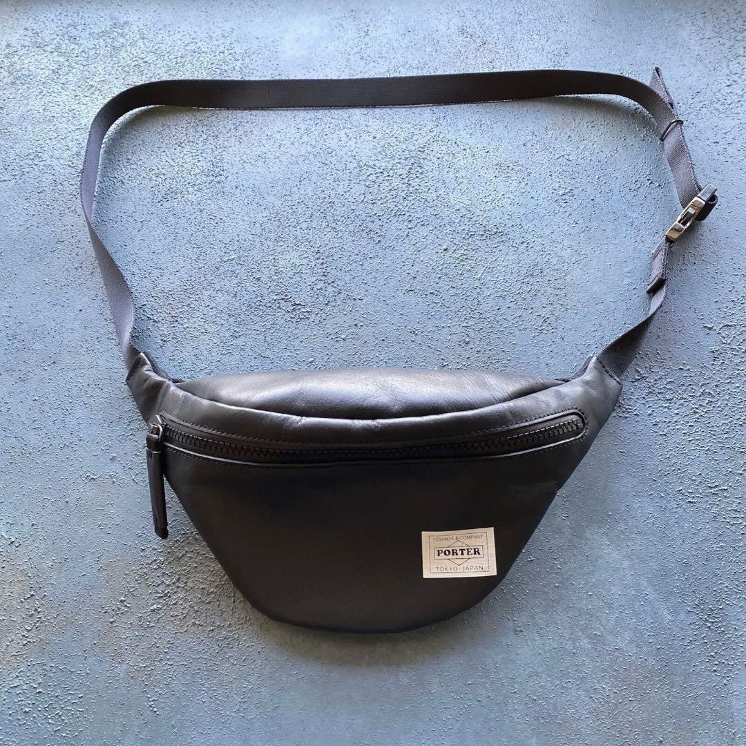 【最終値下げ！】美品！PORTER EASE レザー ウエストバッグ 吉田カバン
