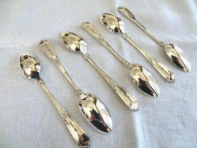 Mappin & Webb　純銀スターリングシルバー　デミタススプーン　６本