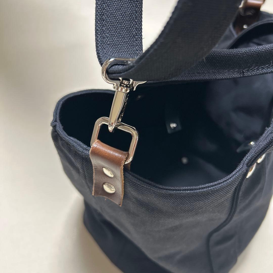 倉敷帆布黒 キャンバス トートバッグ