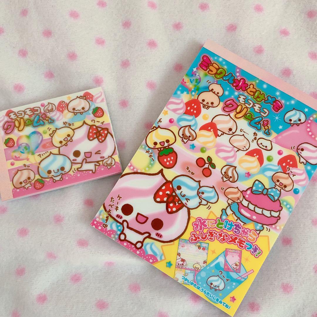 平成レトロ　モコモコクリームちゃん　メモ帳　セット　まとめ売り