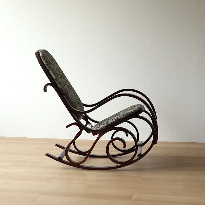 アンティーク 昭和レトロ ロッキングチェア 古家具 ゴブラン織り