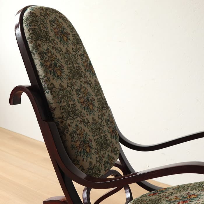 アンティーク 昭和レトロ ロッキングチェア 古家具 ゴブラン織り